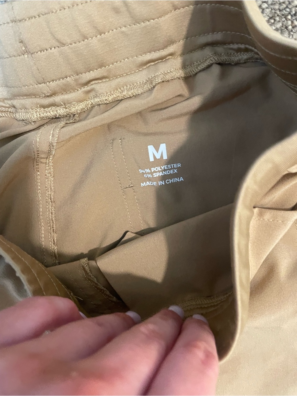 Neutral Tan Scrub Set - Top & Drawstring Pants - Picture 5 of 5